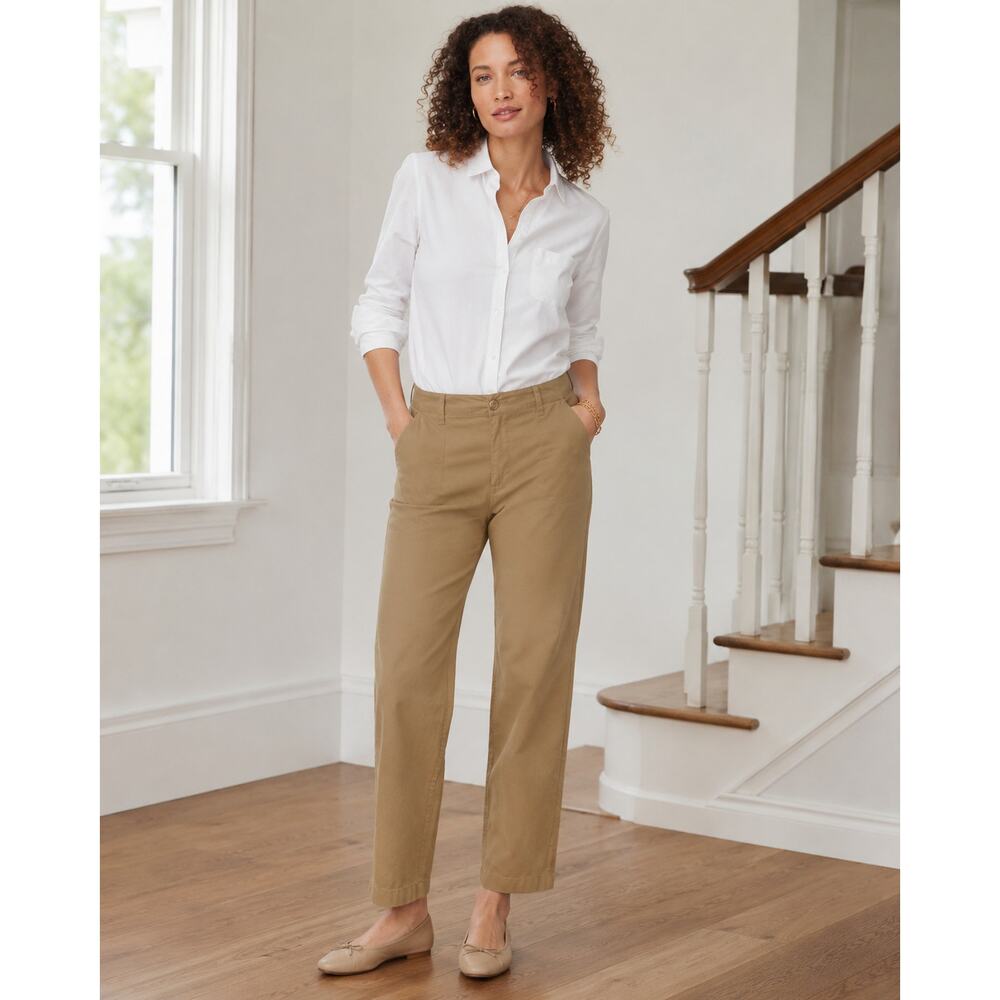 J. Crew Womens Sailor Heritage Chino Pants 32 Preppy Academia Coastal Minimalist